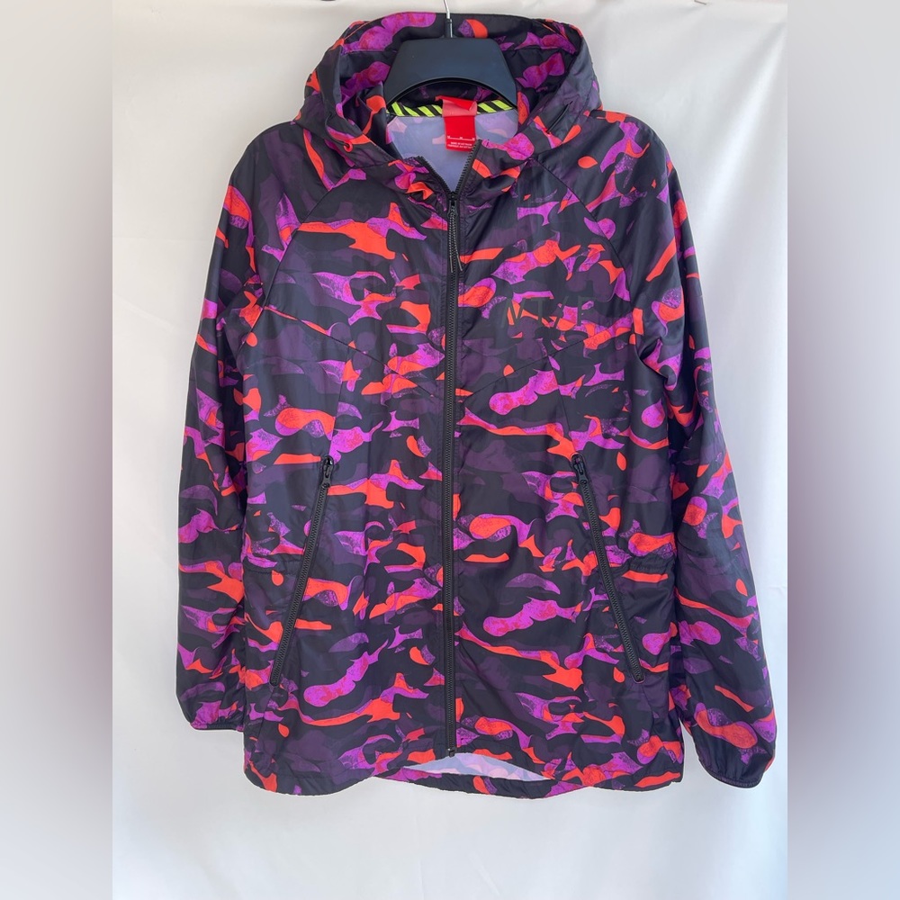 Nike Windbreaker Jacket Full Zip With Hood Black Women’s Size M